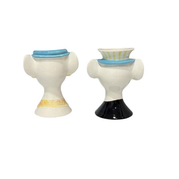 2 Vintage Mid Century Modern Anthropomorphic Mouse Head Vases - Picture 10 of 15